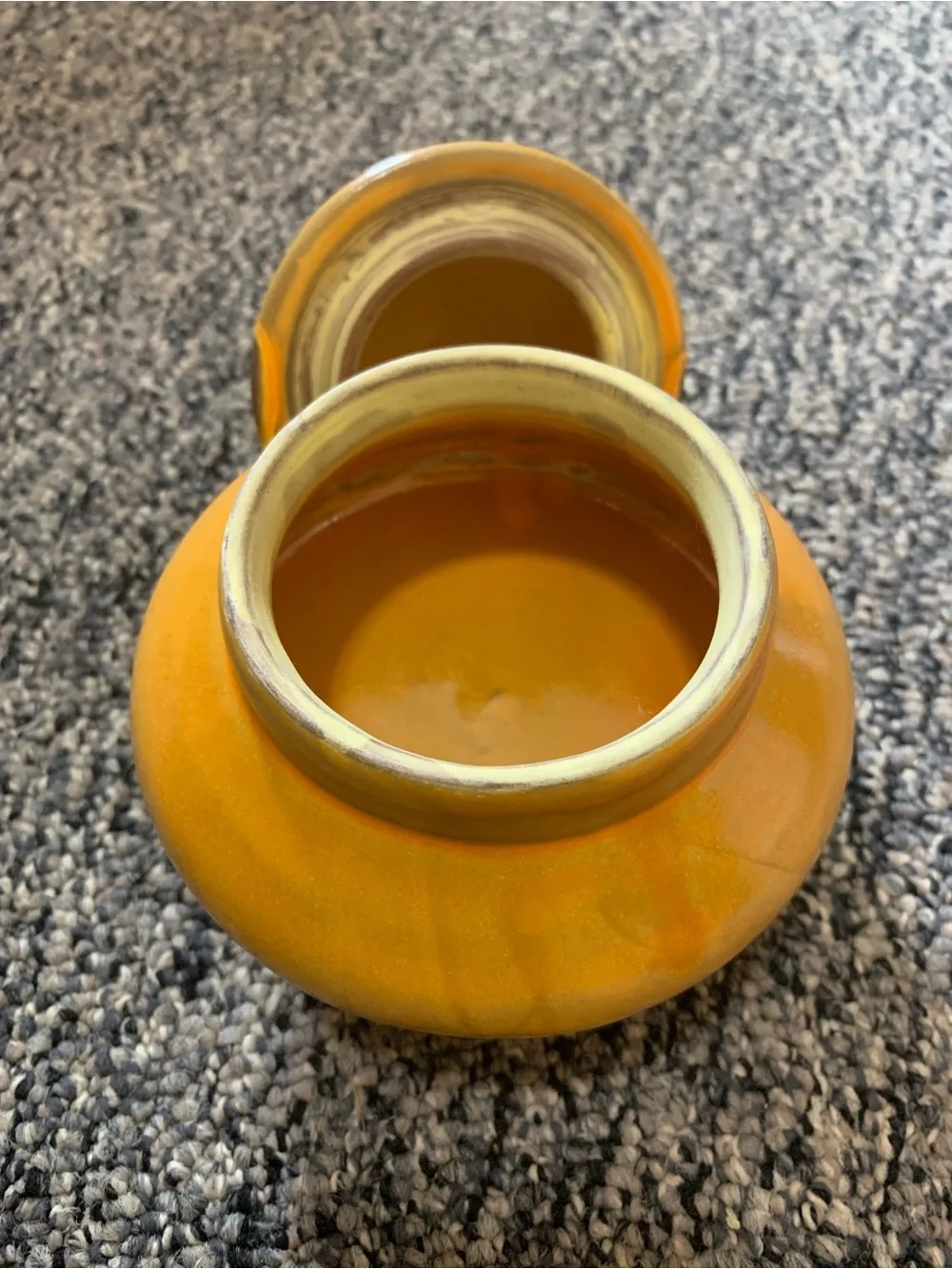 Bright Orange Ceramic Accent Vase - Home Accents